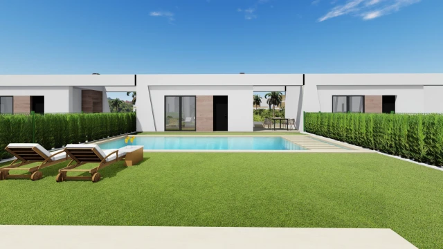 Exclusive modern villas with guest house, pool, and private garden in Alicante