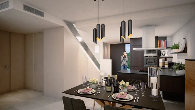 Apartamentos, villas y adosados modernos con piscina privada y estilo de vida mediterráneo