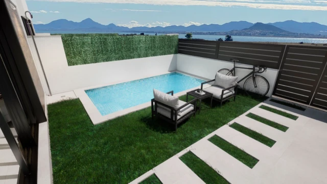 Nowoczesne wille z prywatnym basenem i solarium w Los Alcázares, Murcja