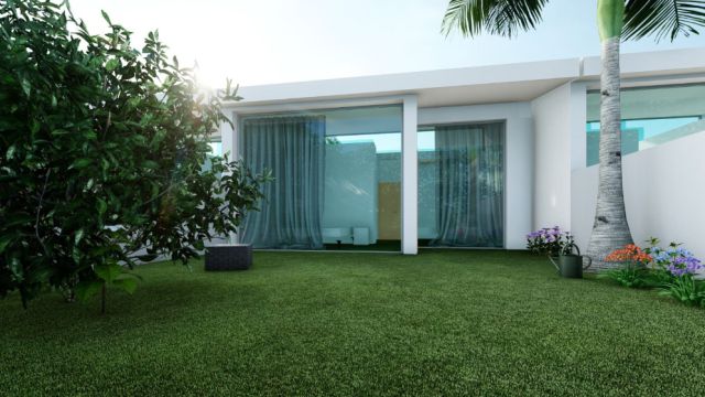 Современные энергоэффективные дома с частным бассейном в Мурсии