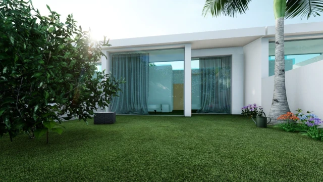 Современные энергоэффективные дома с частным бассейном в Мурсии