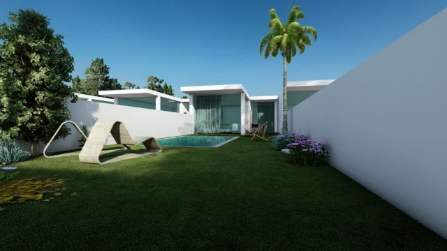 Современные энергоэффективные дома с частным бассейном в Мурсии