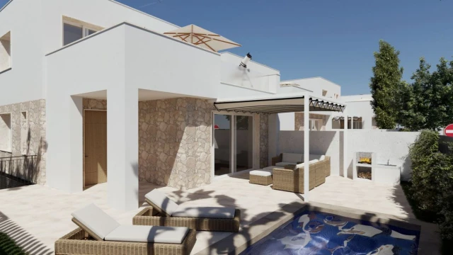 Современные экологичные виллы с бассейном в Хондоне-де-лас-Ньевес