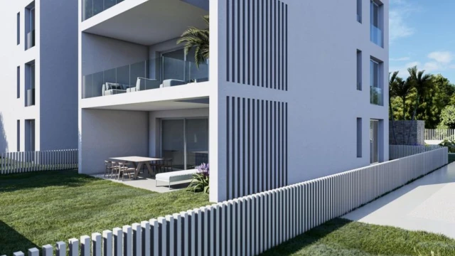 Elegant Coastal Apartments with Gardens and Pool Near the Beach