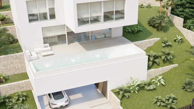 Роскошные виллы с видом на море и горы рядом с пляжем и городом