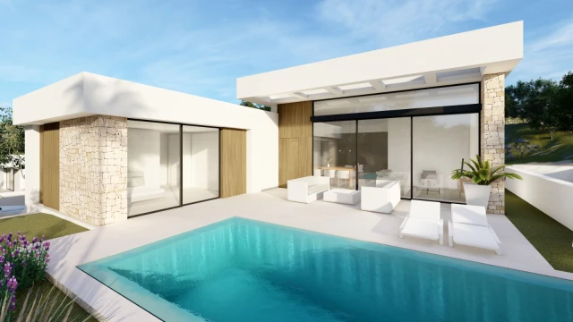 Роскошные современные виллы в Рохалесе, Аликанте с большими участками и бассейном