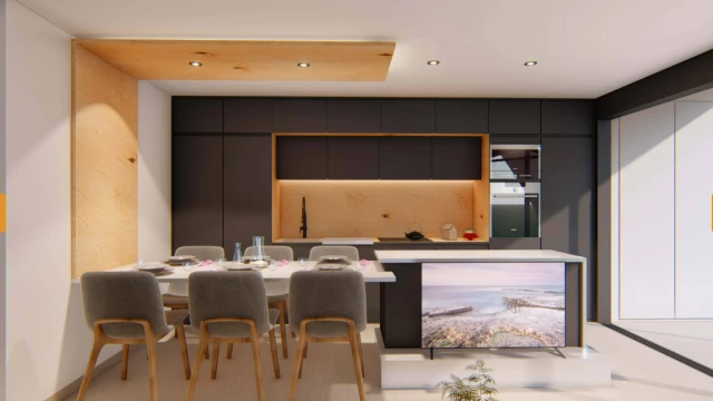 Современные квартиры в Рохалесе с садом или солярием у моря, Коста-Бланка