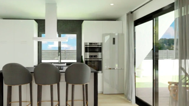 Новые современные виллы с бассейном в Хондон-де-лас-Ньевес, Аликанте