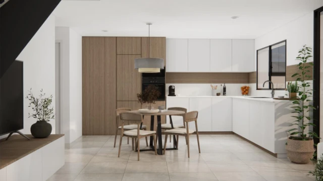 Новые современные дома в Рохалесе с бассейном и частной террасой