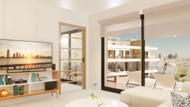 Exclusivos pisos de obra nueva con vistas panorámicas al mar en Finestrat