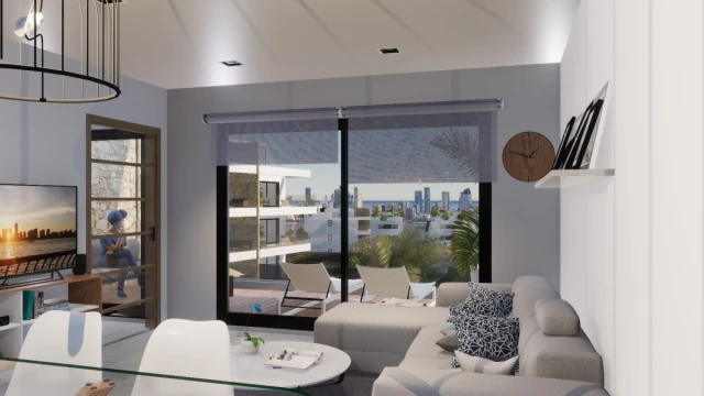 Viviendas modernas en Finestrat con vistas panorámicas al Mediterráneo