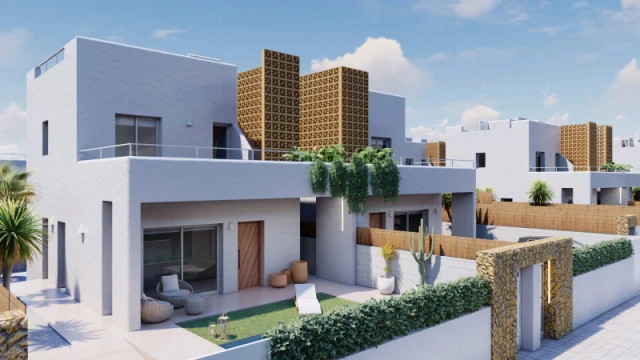 Современные средиземноморские виллы с бассейном в Пилар-де-ла-Орадада