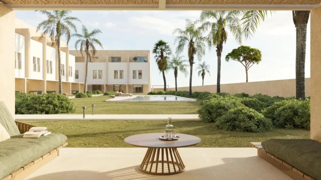 Таунхаусы у моря в Дении с садом, террасами и бассейном