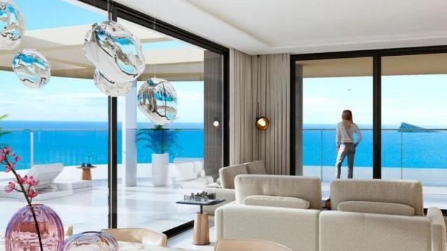 Ekskluzywne apartamenty 50 m od plaży w Benidormie z widokiem na morze