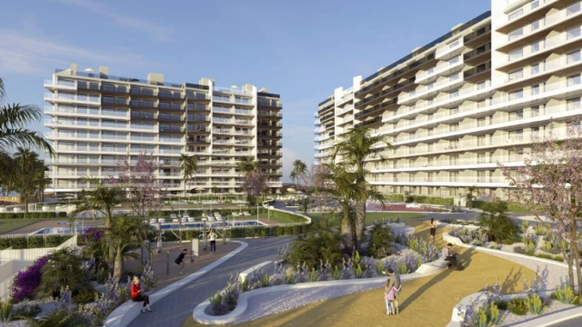 Exclusivos apartamentos de obra nueva a 250 m del mar en Punta Prima