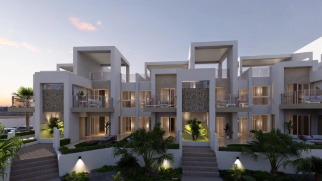 Современные квартиры в закрытом комплексе у лагуны в Сьюдад Кесаде