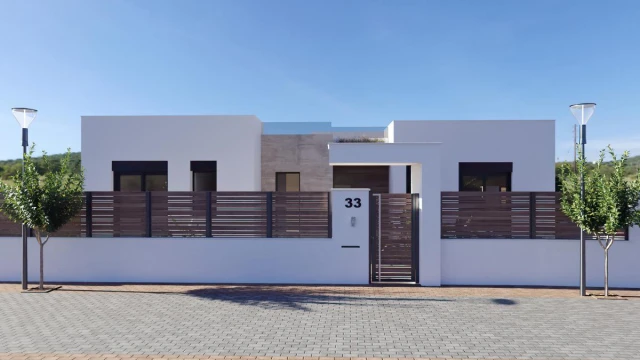 Новые виллы с частным бассейном в Hacienda del Álamo Golf Resort, Мурсия