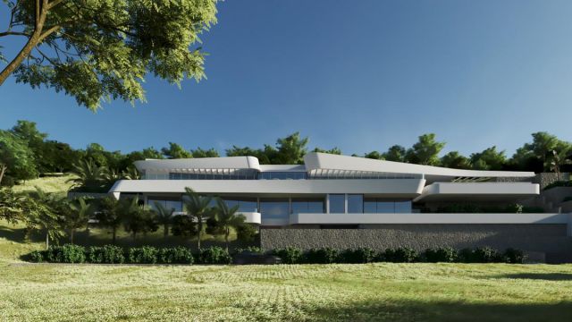 Ультрасовременная вилла с панорамным видом на море, Альтею и Бенидорм