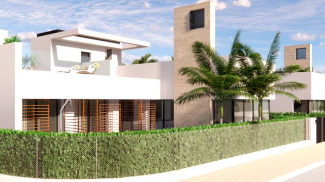 Современные виллы с бассейном и солярием в Торре-Пачеко, Мурсия